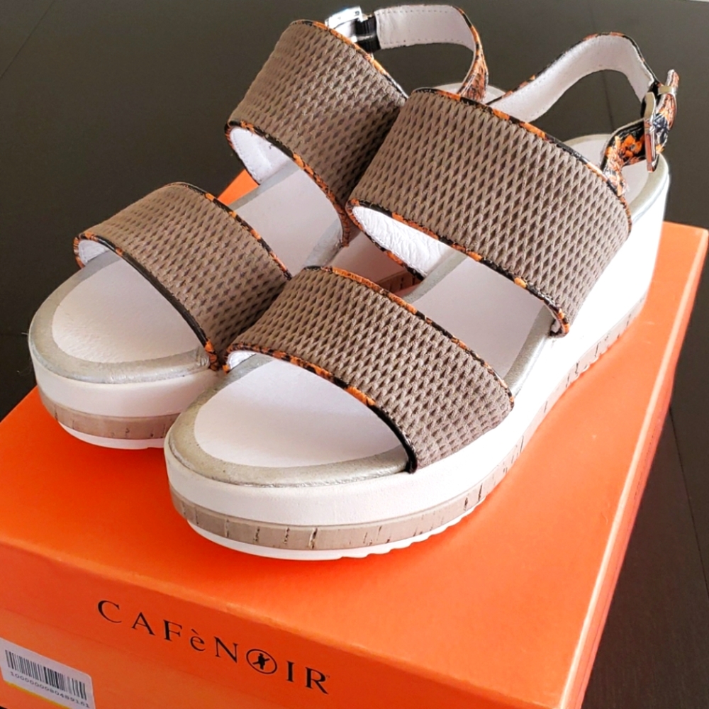 Italian Leather Wedge Sandals